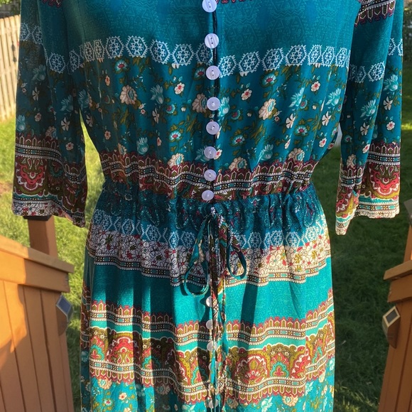 Summer Dress 100% Cotton size small - Picture 4 of 11